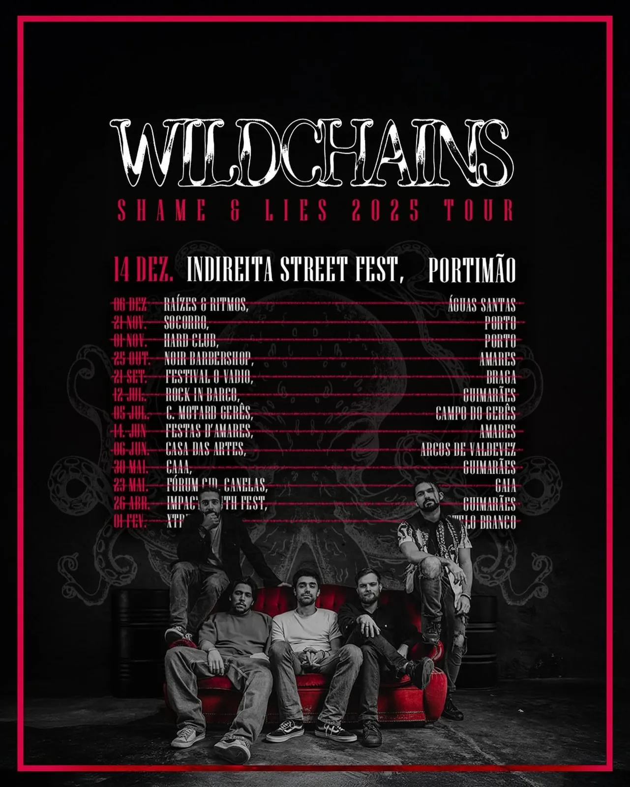 Shame and Lies Tour — comunicação de tour